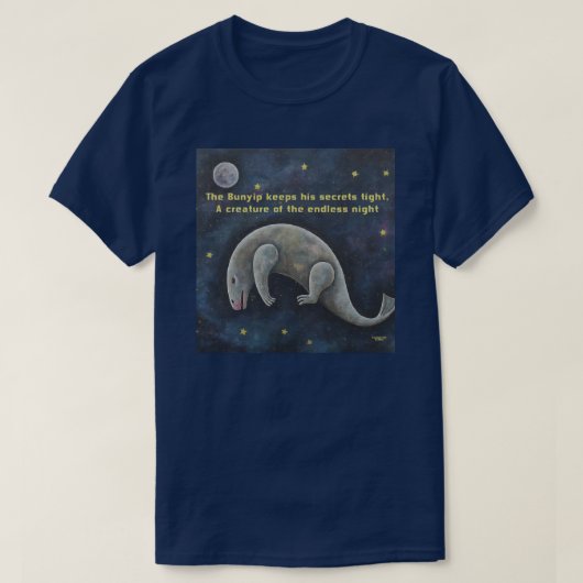 De Bunyip houdt zijn geheimen strak T-shirt (Design voorkant)