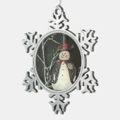 De burgemeester tin sneeuwvlok ornament (Rechts)