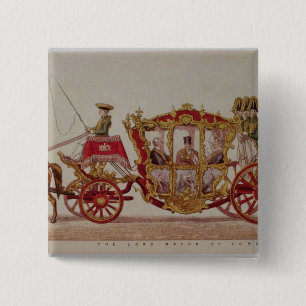 De burgemeester van Londen, 1853 Vierkante Button 5,1 Cm