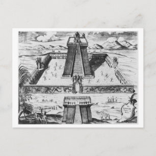 De burgemeester van Templo in Tenochtitlan Briefkaart