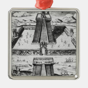 De burgemeester van Templo in Tenochtitlan Metalen Ornament