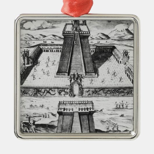 De burgemeester van Templo in Tenochtitlan Metalen Ornament (Voorkant)