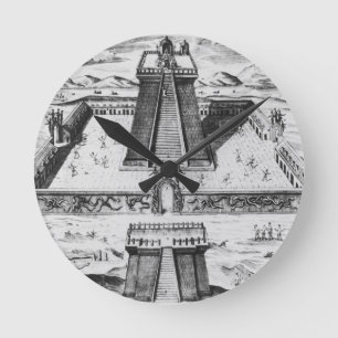 De burgemeester van Templo in Tenochtitlan Ronde Klok