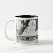 De burgemeester van Templo in Tenochtitlan Tweekleurige Koffiemok (Links)