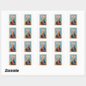 De Burger Baron Vierkante Sticker (Vel)