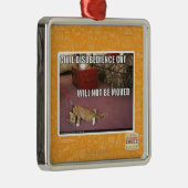 De burgerlijke Kat van de Ongehoorzaamheid Metalen Ornament (Rechts)