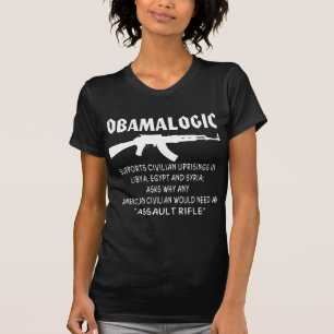 De Burgerlijke Opstand van de Steunen van Obamalog T-shirt