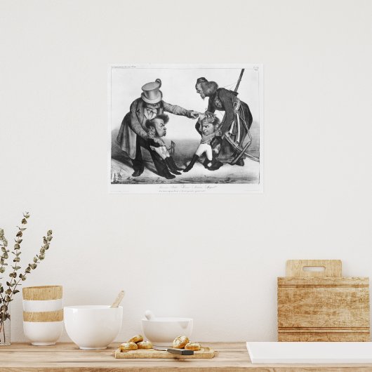 De burgeroorlog in Portugal Poster (Keuken)