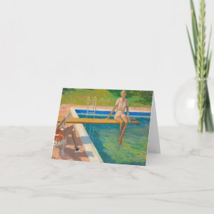 De burggravin Castlerosse, Palm Springs door Laver Bedankkaart