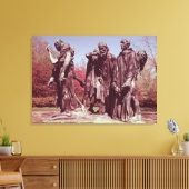 De Burghers van Calais Canvas Afdruk (Insitu (Woonkamer))