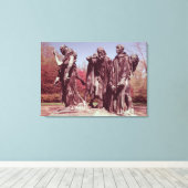 De Burghers van Calais Canvas Afdruk (Insitu (Houten vloer))