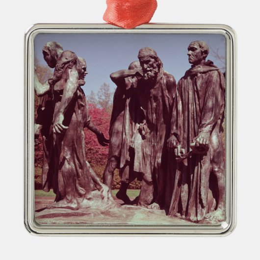 De Burghers van Calais Metalen Ornament (Voorkant)