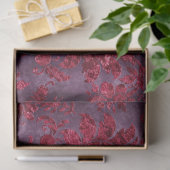 De Burgundy Velvet Serie Design 2 Tissuepapier (Geschenk)