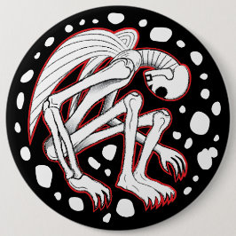 De Buried Angel Ronde Button 6,0 Cm