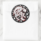 De Buried Angel Ronde Sticker (Tas)