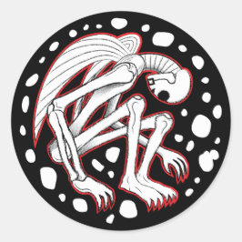 De Buried Angel Ronde Sticker