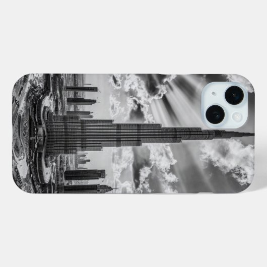De Burj Khalifa Dubai Case-Mate iPhone Case (Achterkant (horizontaal))