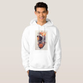 De 'Burning Astronaut' hoodie T-Shirt is goed (Voorkant volledig)