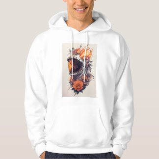 De 'Burning Astronaut' hoodie T-Shirt is goed