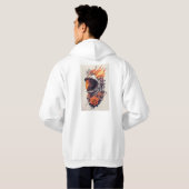 De 'Burning Astronaut' hoodie T-Shirt is goed (Achterkant volledig)