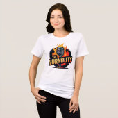 "De Burnouts" Tri-Blend Shirt (Voorkant volledig)