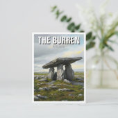 De Burren Ireland Poulborone Dolmen Travel Briefkaart (Staand voorkant)
