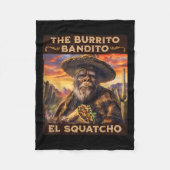 De Burrito Bandito El Squatcho Fleece Deken (Voorkant)
