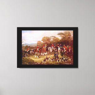 De Bury Hunt', J. Maiden_Engravings Canvas Afdruk