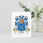 de Bus Family Crest Briefkaart (Staand voorkant)