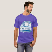 De bus is hier Oversized T-shirt (Voorkant volledig)