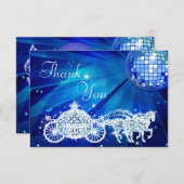 De Bus van de prinses & de Paarden & de Bal van de Bedankkaart (Voorkant / Achterkant)