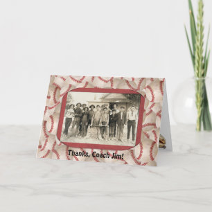 De Bus van het honkbal dankt u ontwerpt Bedankkaart