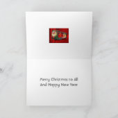 De Bus van Kerstmis Feestdagen Kaart (Binnen)