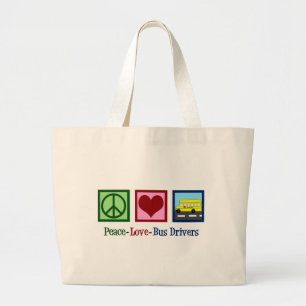 De Buschauffeur van de School van de Liefde van de Grote Tote Bag