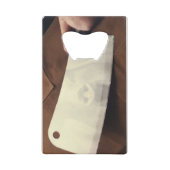 De Butcher. Creditkaart Flessenopener (Voorkant)