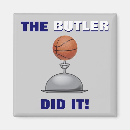 De butler heeft het gedaan! magneet (Voorkant)