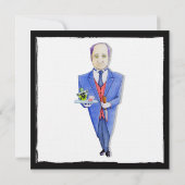 De Butler Murder Mystery Uitnodiging (Achterkant)