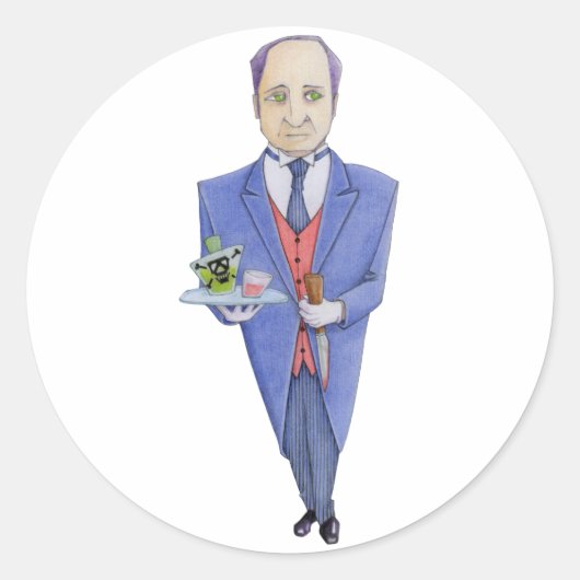De Butler Sticker (Voorkant)