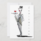 De butler-uitnodiging kaart (Voorkant)