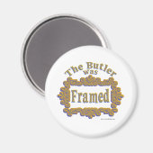 De butler was gegrild. magneet (Voorkant / Achterkant)