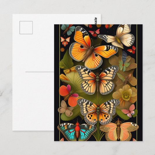 De Butterflies | Modern Haeckel Briefkaart (Voorkant / Achterkant)