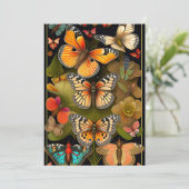 De Butterflies | Modern Haeckel Greeting Kaart (Staand voorkant)