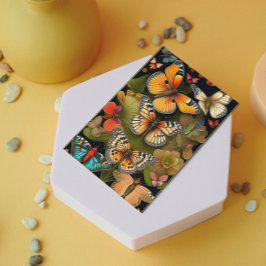 De Butterflies | Modern Haeckel Greeting Kaart