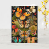 De Butterflies | Modern Haeckel Kaart (Gele Bloem)