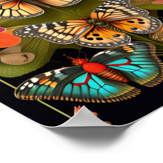 De Butterflies | Modern Haeckel Poster (Hoek)