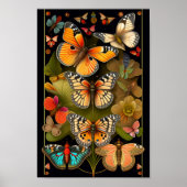 De Butterflies | Modern Haeckel Poster (Voorkant)