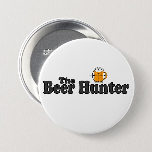 De Button van de Bierjager (Voorkant /achterkant)
