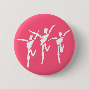 De Button van de Dance van de Slag van de borstel