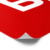 De Button van de duw ontvangt Bacon - houd Calm Pa Poster (Hoek)