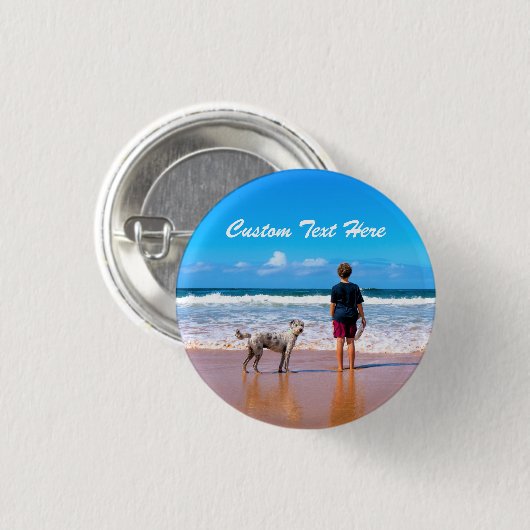 De Button van de Foto van de douane met Uw Foto's  (Voorkant /achterkant)